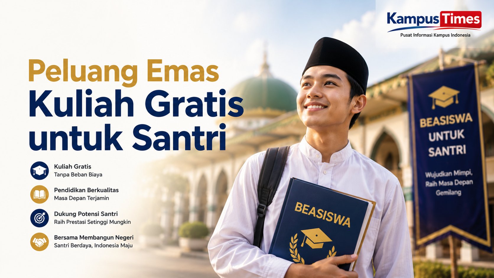 Beasiswa untuk Santri: Peluang Kuliah Gratis dan Cara Meraih Kesempatan Emas