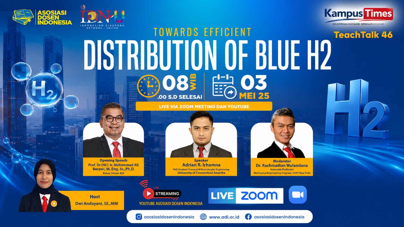 Blue Hydrogen Jadi Solusi Transisi Energi? Pelajaran dari Riset Diaspora Indonesia di UConn