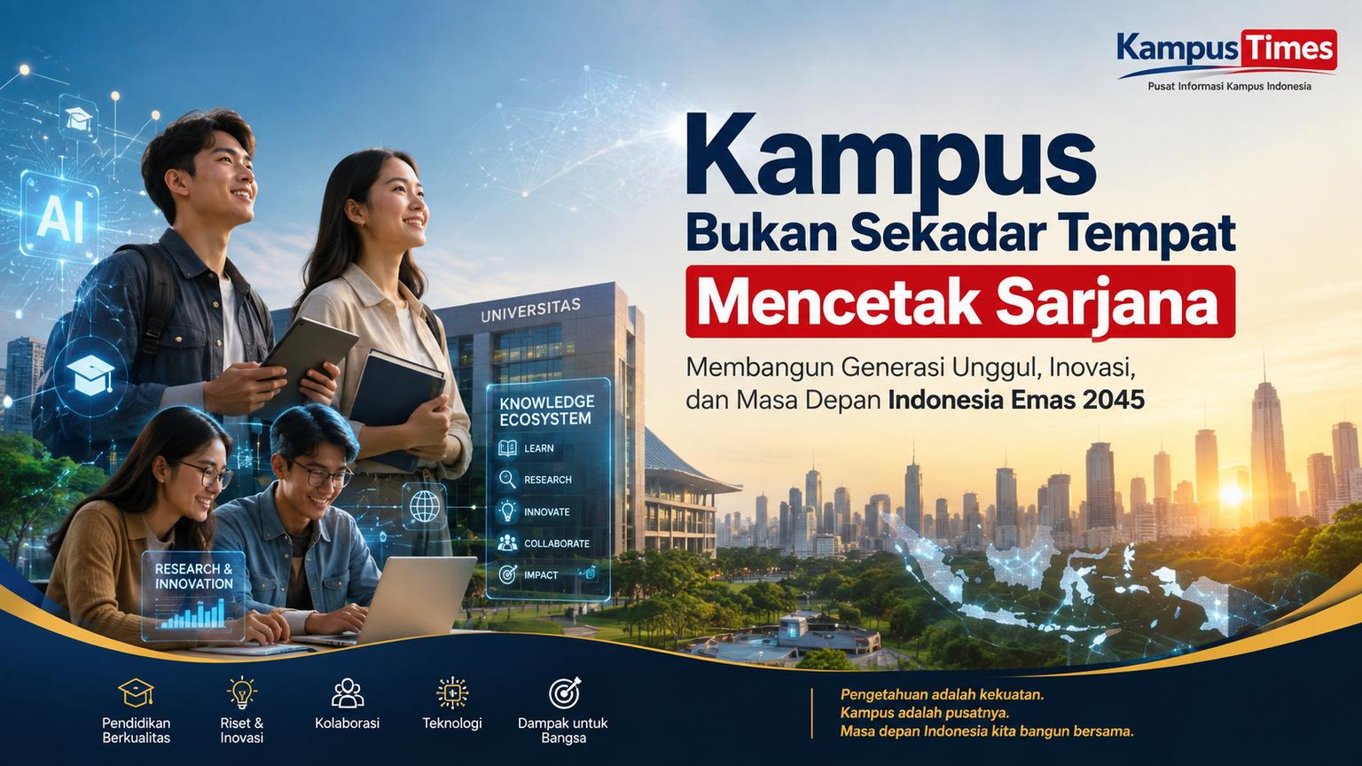 Peran Strategis Pendidikan Tinggi bagi Indonesia Emas 2045