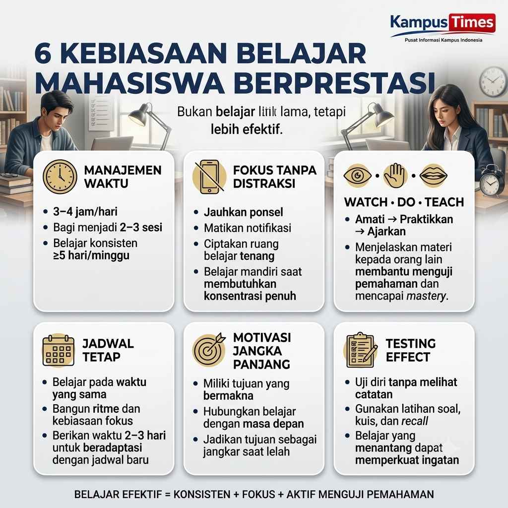 6 Kebiasaan Belajar yang Bikin Belajar Lebih Efektif